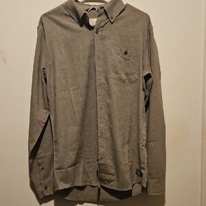 Weatherproof Men's Gray Casual/Preformance Button-Down Shirt